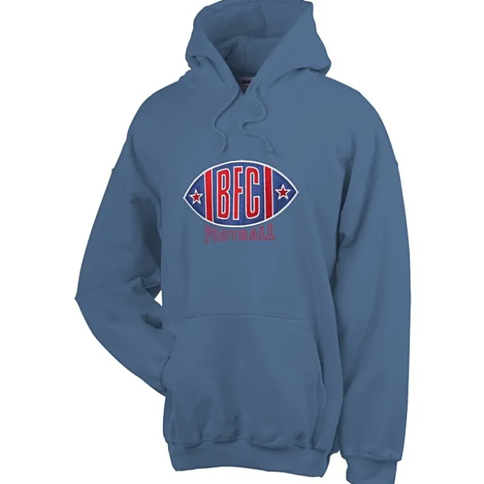 Gildan 50/50 Hooded Sweatshirt - Applique Twill