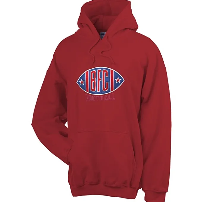 Gildan 50/50 Hooded Sweatshirt - Applique Twill