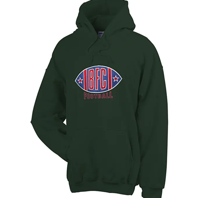 Gildan 50/50 Hooded Sweatshirt - Applique Twill