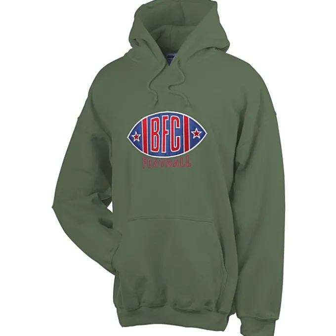 Gildan 50/50 Hooded Sweatshirt - Applique Twill