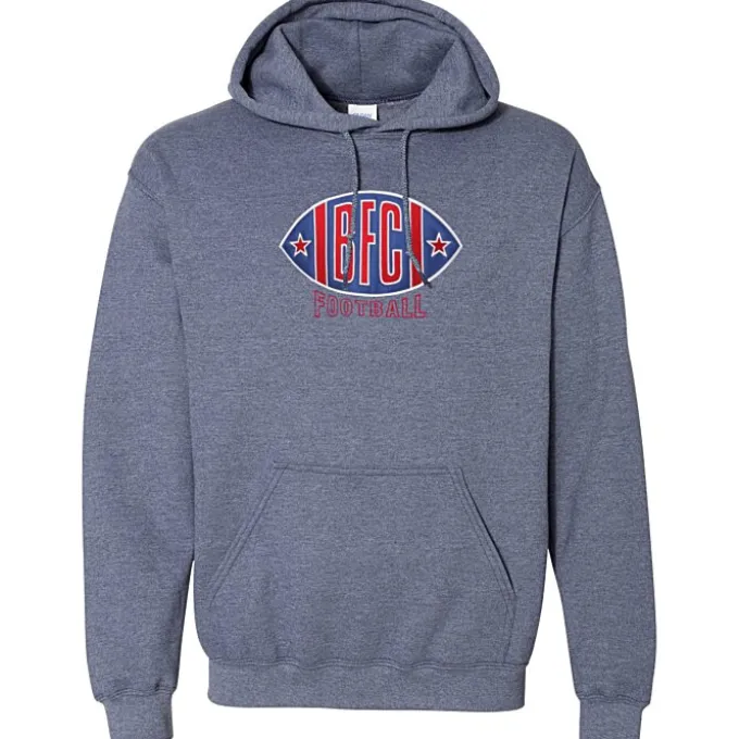 Gildan 50/50 Hooded Sweatshirt - Applique Twill