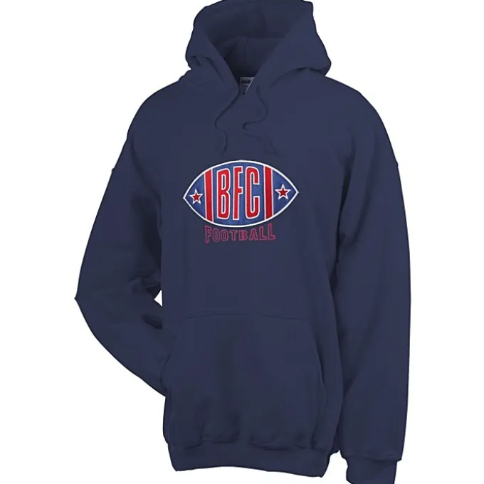 Gildan 50/50 Hooded Sweatshirt - Applique Twill