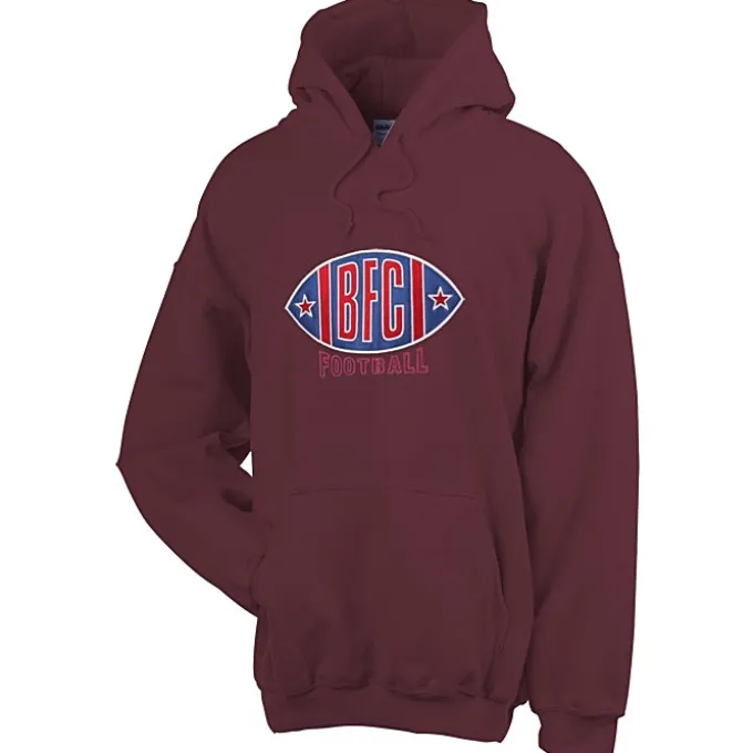 Gildan 50/50 Hooded Sweatshirt - Applique Twill