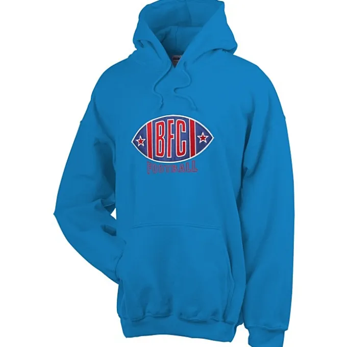 Gildan 50/50 Hooded Sweatshirt - Applique Twill