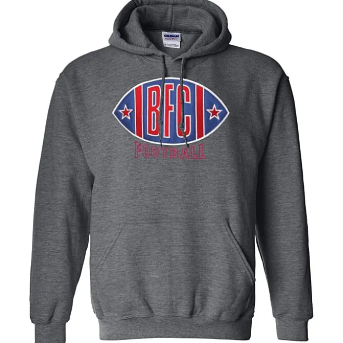 Gildan 50/50 Hooded Sweatshirt - Applique Twill