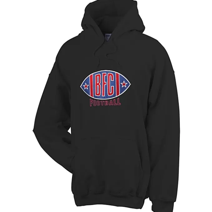 Gildan 50/50 Hooded Sweatshirt - Applique Twill