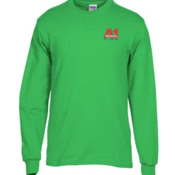 Gildan 5.3-oz Cotton LS T-Shirt - Embroidered