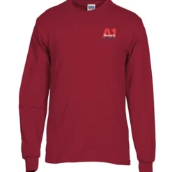 Gildan 5.3-oz Cotton LS T-Shirt - Embroidered