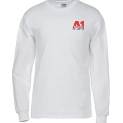 Gildan 5.3-oz Cotton LS T-Shirt - Embroidered