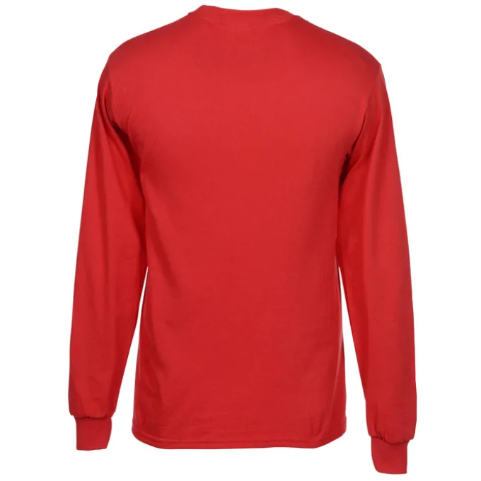 Gildan 5.3-oz Cotton LS T-Shirt - Full Color - Colors