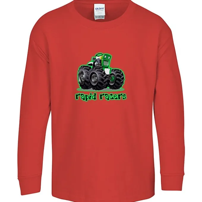 Gildan 5.3-oz Cotton LS T-Shirt - Youth - Full Color - Color