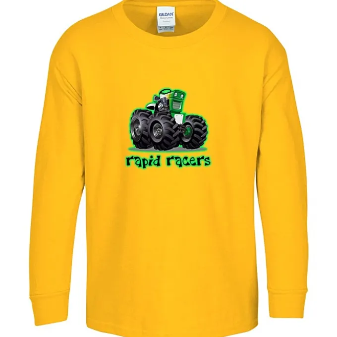 Gildan 5.3-oz Cotton LS T-Shirt - Youth - Full Color - Color