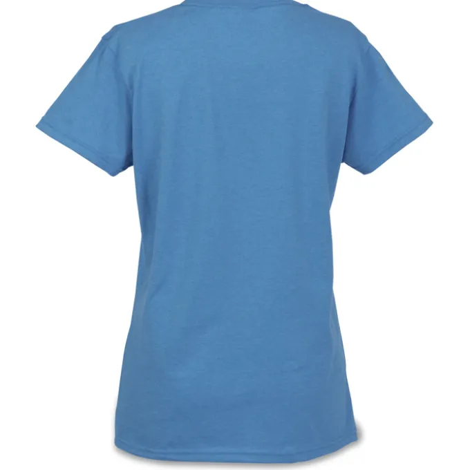 Gildan 5.3-oz Cotton T-Shirt - Ladies' - Embroidered