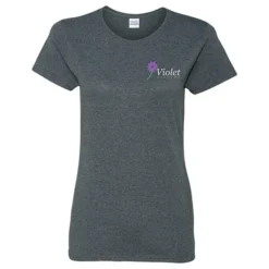 Gildan 5.3-oz Cotton T-Shirt - Ladies' - Embroidered