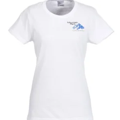 Gildan 5.3-oz Cotton T-Shirt - Ladies' - Embroidered