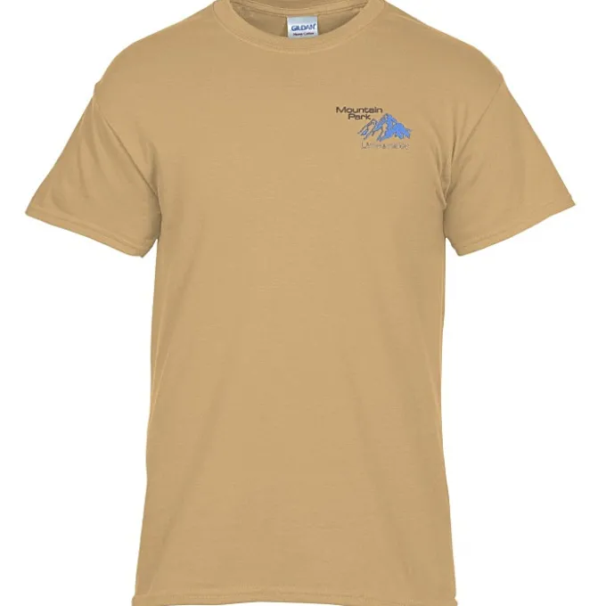 Gildan 5.3-oz Cotton T-Shirt - Men's - Embroidered