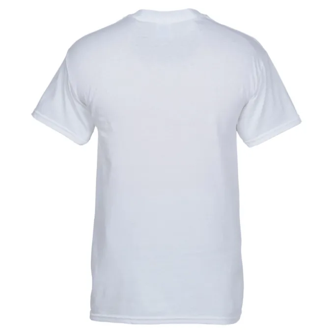 Gildan 5.3-oz Cotton T-Shirt - Men's - Full Color - White