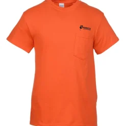 Gildan 5.3-oz Cotton T-Shirt with Pocket - Men's - Screen
