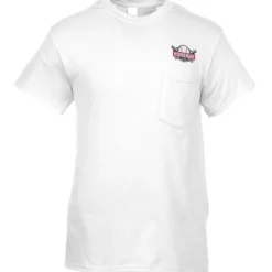 Gildan 5.3-oz Cotton T-Shirt with Pocket - Men's - Embroidered