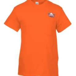 Gildan 5.3-oz Cotton T-Shirt with Pocket - Men's - Embroidered