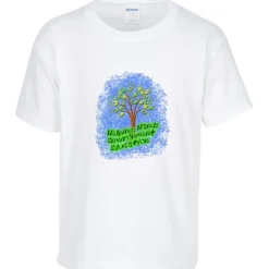 Gildan 5.3-oz Cotton T-Shirt - Youth - Full Color - White