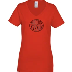 Gildan 5.3-oz Cotton V-Neck T-Shirt - Ladies'