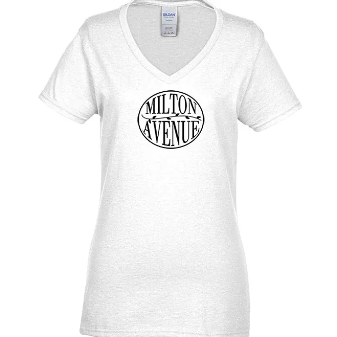 Gildan 5.3-oz Cotton V-Neck T-Shirt - Ladies'