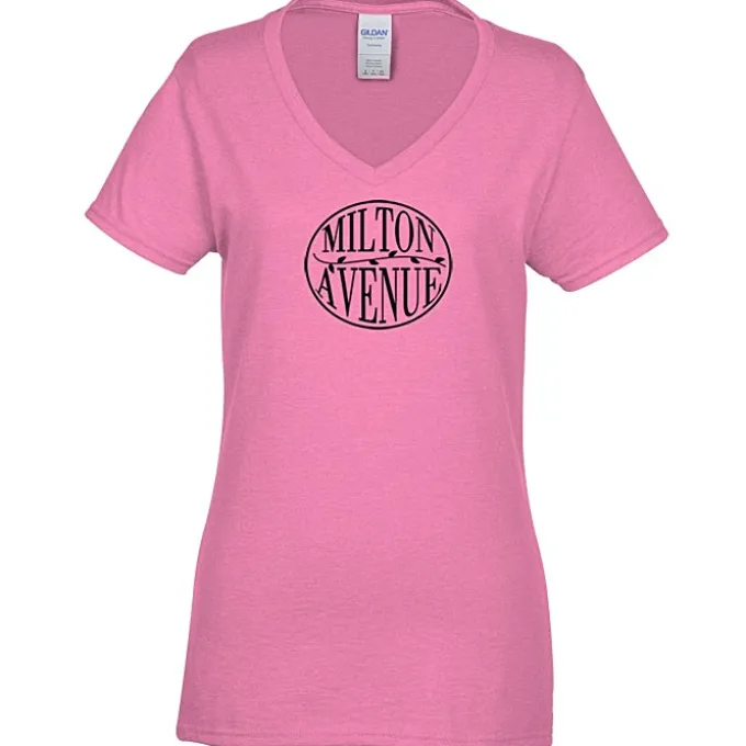 Gildan 5.3-oz Cotton V-Neck T-Shirt - Ladies'