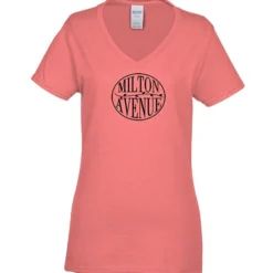 Gildan 5.3-oz Cotton V-Neck T-Shirt - Ladies'