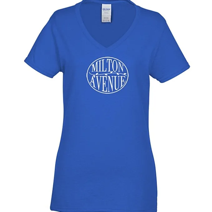 Gildan 5.3-oz Cotton V-Neck T-Shirt - Ladies'