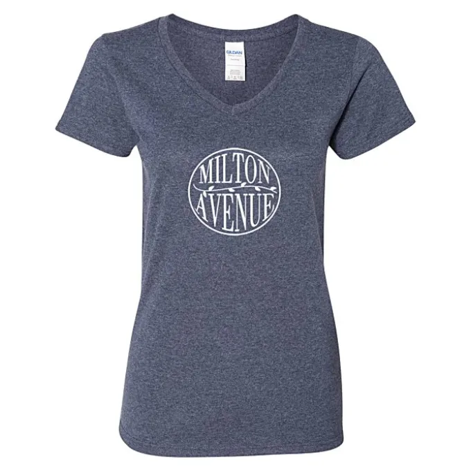 Gildan 5.3-oz Cotton V-Neck T-Shirt - Ladies'