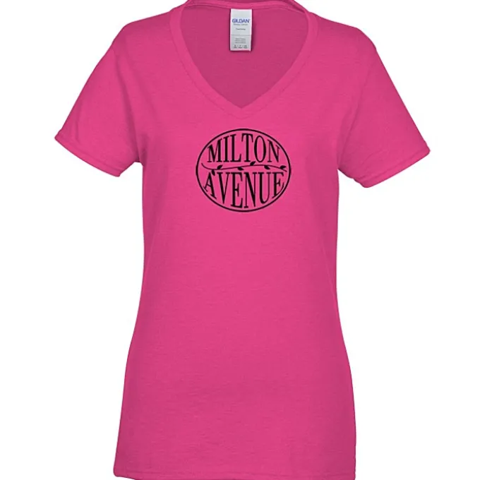Gildan 5.3-oz Cotton V-Neck T-Shirt - Ladies'