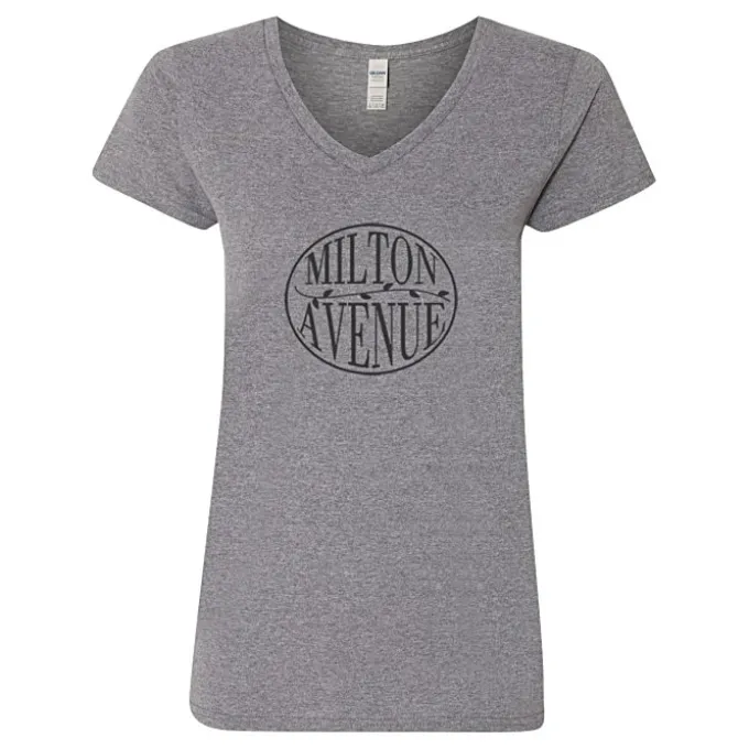 Gildan 5.3-oz Cotton V-Neck T-Shirt - Ladies'