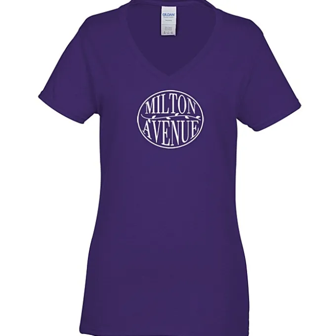 Gildan 5.3-oz Cotton V-Neck T-Shirt - Ladies'