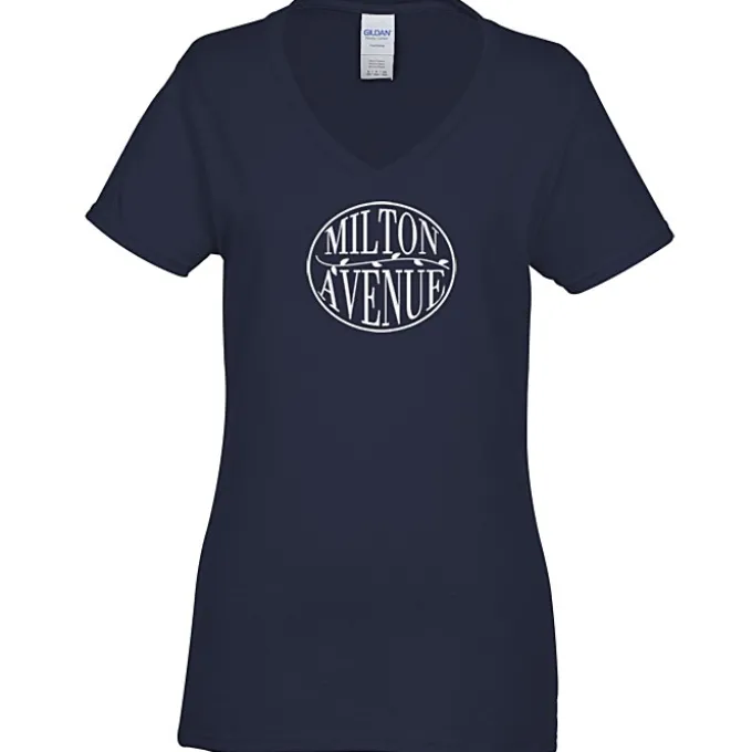 Gildan 5.3-oz Cotton V-Neck T-Shirt - Ladies'