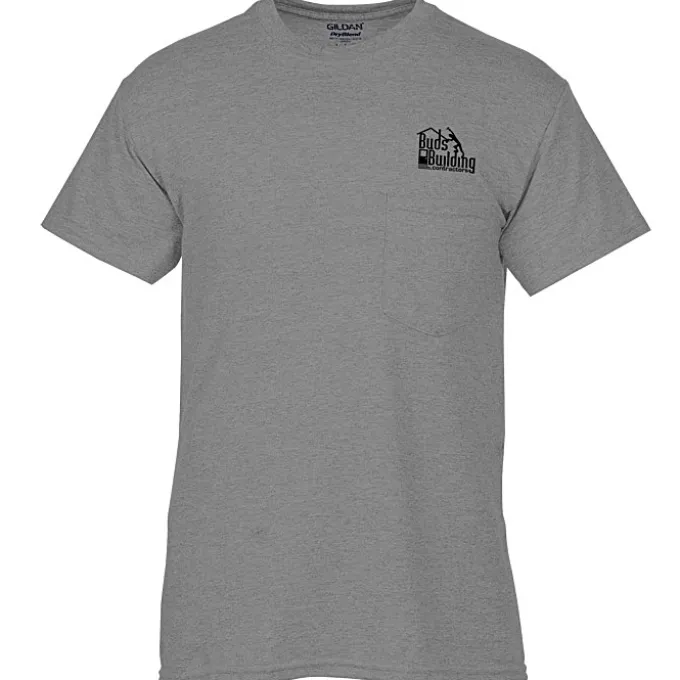 Gildan 5.5-oz DryBlend 50/50 Pocket T-Shirt - Screen