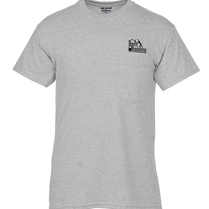 Gildan 5.5-oz DryBlend 50/50 Pocket T-Shirt - Screen
