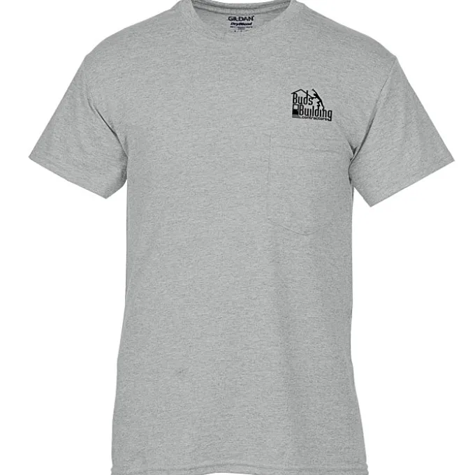 Gildan 5.5-oz DryBlend 50/50 Pocket T-Shirt - Screen