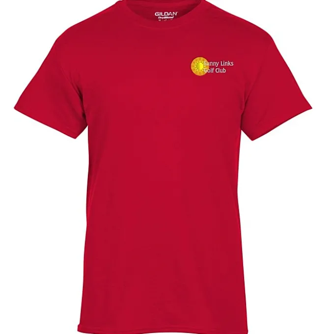 Gildan 5.5-oz DryBlend 50/50 T-Shirt - Embroidered