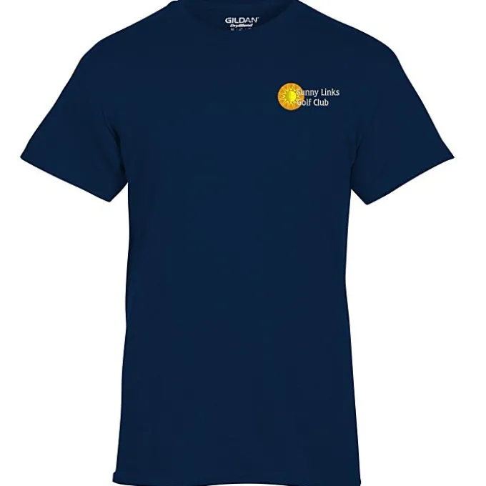 Gildan 5.5-oz DryBlend 50/50 T-Shirt - Embroidered