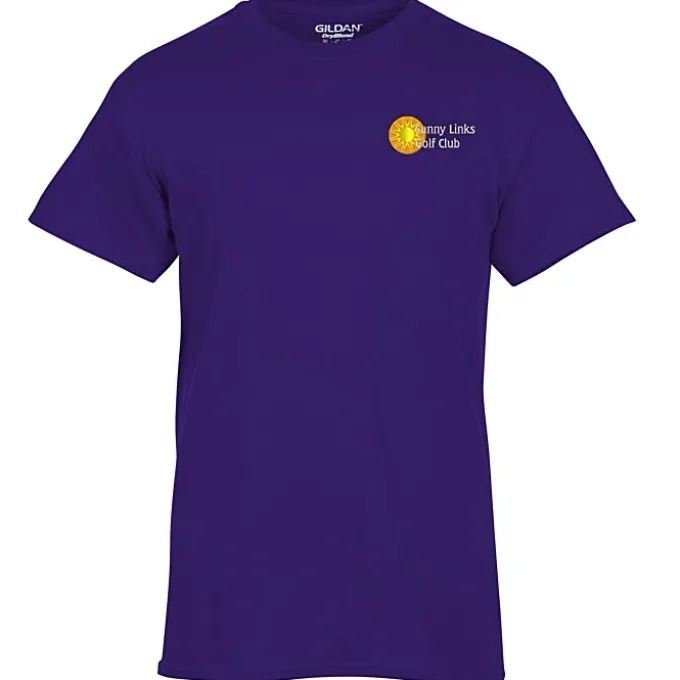 Gildan 5.5-oz DryBlend 50/50 T-Shirt - Embroidered