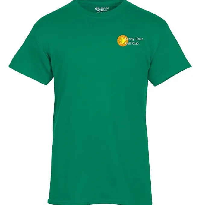Gildan 5.5-oz DryBlend 50/50 T-Shirt - Embroidered