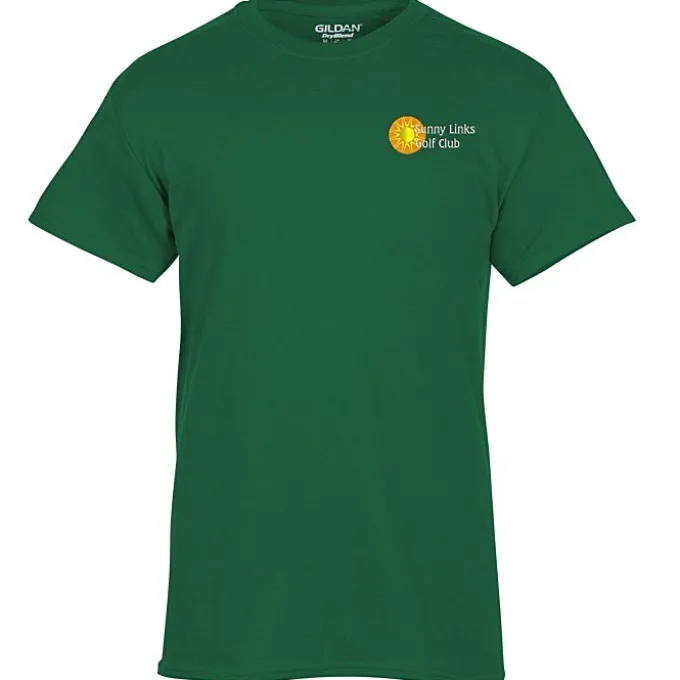 Gildan 5.5-oz DryBlend 50/50 T-Shirt - Embroidered