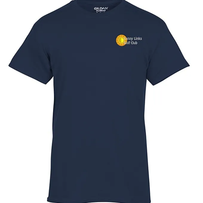 Gildan 5.5-oz DryBlend 50/50 T-Shirt - Embroidered