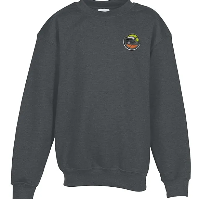 Gildan 8-oz Heavy Blend 50/50 Crew Sweatshirt - Youth - Embroidered