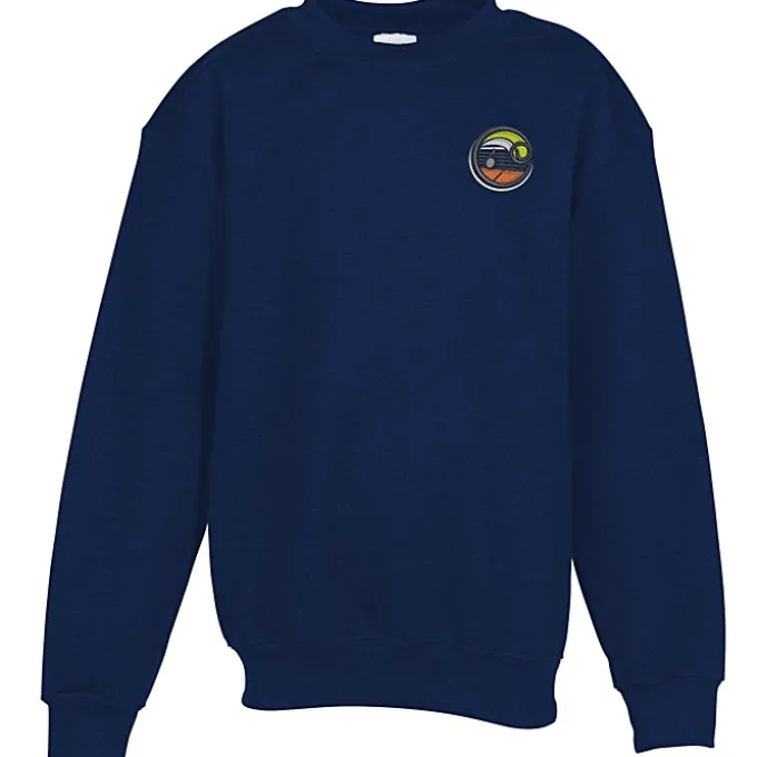 Gildan 8-oz Heavy Blend 50/50 Crew Sweatshirt - Youth - Embroidered