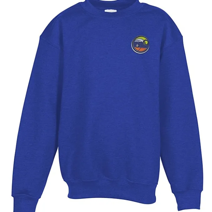 Gildan 8-oz Heavy Blend 50/50 Crew Sweatshirt - Youth - Embroidered
