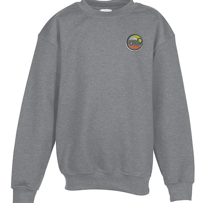 Gildan 8-oz Heavy Blend 50/50 Crew Sweatshirt - Youth - Embroidered