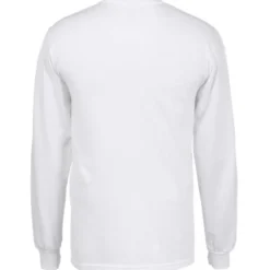 Gildan 6-oz Ultra Cotton LS Pocket T-Shirt - White - Screen