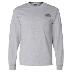 Gildan 6-oz Ultra Cotton LS Pocket T-Shirt - Embroidered